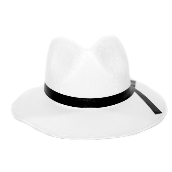 White fedora hat European and American new style jazz hat ribbon winter  unisex hip-hop fedora hat monochrome Женская шляпа