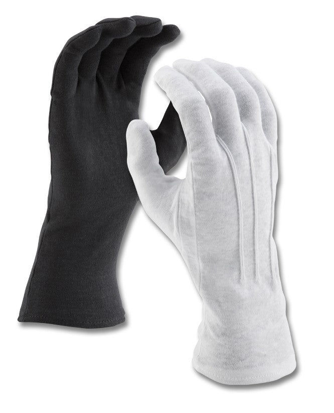 white christmas dresses Extra Long WRISTED Cotton Gloves L / White